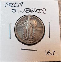 1920P Standing Liberty Quarter VF+