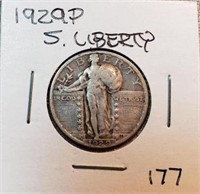 1929P Standing Liberty Quarter F