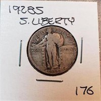1928S Standing Liberty Quarter F