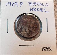 1929P Buufalo Nickel Toned