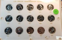15-1950-1964 GEM Proof Washington Silver Quarters
