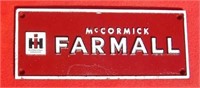 Farmall Tractor Cast Iron Sign 4" X 10"