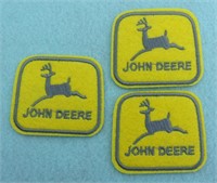 3 John Deere Hat Patches Unused 2" X 2 1/4"