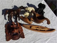 Lot of Misc Decorative Collectables Wood & Resin