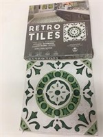 Box of Peel & Stick Retro Tiles