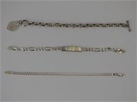 Group of Sterling Silver Bracelets