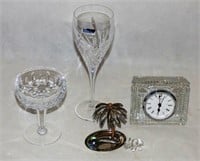 Waterford Crystal Clock Stemware and Palm