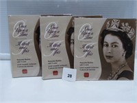 TRAY: 3 PACKS OF 2002 GOLDEN JUBILEE 50 CENTS