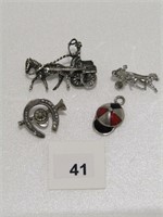 ASS'T STERLING SILVER PINS & CHARMS