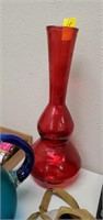 Red vase