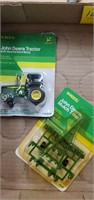 John Deere tractor and tiller