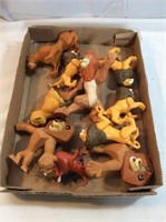 Flats of lion king figurines