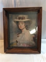Victorian photo in wooden frame