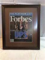 Professionally framed Forbes company of the year