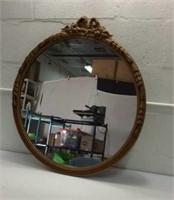 Antique Round Mirror K15F