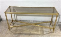 Brass & Glass Sofa Table K12A