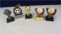 Baseball/Soccer Trophy Holder and Balls