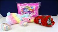 Pink Pillow/Plush Throw/Unicorn Plush Animal