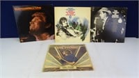 (4) Assorted Vintage Vinyl Records Collection