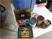 Blue tote with tins