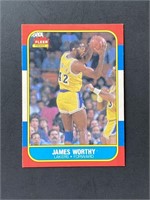 1986 Fleer James Worthy Rookie Card