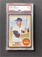 PSA 3 1968 Topps Mickey Mantle Card #280