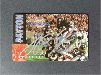 Walter Payton Autographed Phone Card