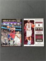 (2) Lebron James Basketball Cards