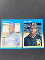 1987 Fleer Barry Bonds & Bo Jackson Rookie Cards