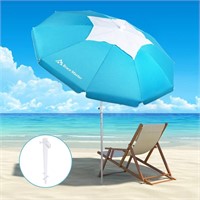 Brace Master 6.5ft Beach Umbrella with Sand Anchor