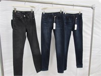 (3) Prs. Misc. Women's Jeans Sz. 0/23,3/25, &24x29