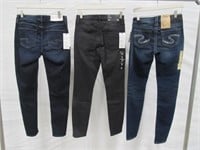 (3) Misc. Prs. Silver Jeans Sz. 26W