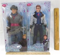 Disney Frozen Kristoff & Hans Dolls H 13"