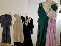 7 vintage dresses & gowns