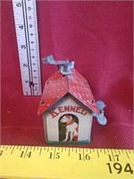 Tin dog kennel toy