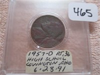 1957-D Jefferson Type Nickel