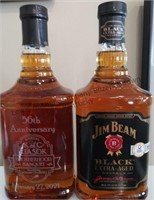 Jim Beam Black. commemorative Bottle Engraved