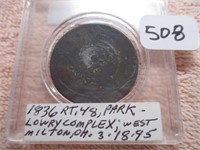 1836 Large Cent Young Head