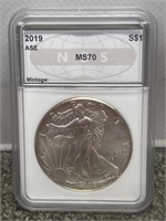 2019 silver eagle one dollar 1oz US coin NGS