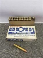 19 rounds vintage Winchester BIG BORE 375 Win