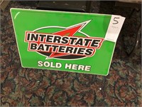 Interstate Battery Sign, One sided