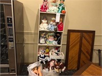 Lots of Dolls and Shelf