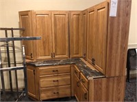 Upper and Lower  Kitchen Cabinets with Counter Top