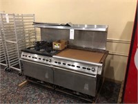 Wolf Commercial 36" Flat Top Gridle, 6 Burner Stov