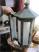 Vtg. Brass Outdoor Lantern