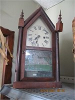 Vtg. Sm. Waterbury Steeple Clock