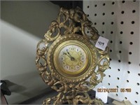 1902 Ornate Bronze Clock