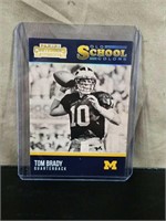 Rare Tom Brady Contenders Draft Old School Card