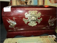 Abalone Inlaid Oriental Jewelry Box