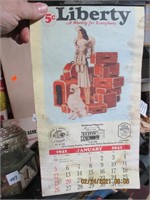 1941 Libert Calendar, Campbell Soup Folder &